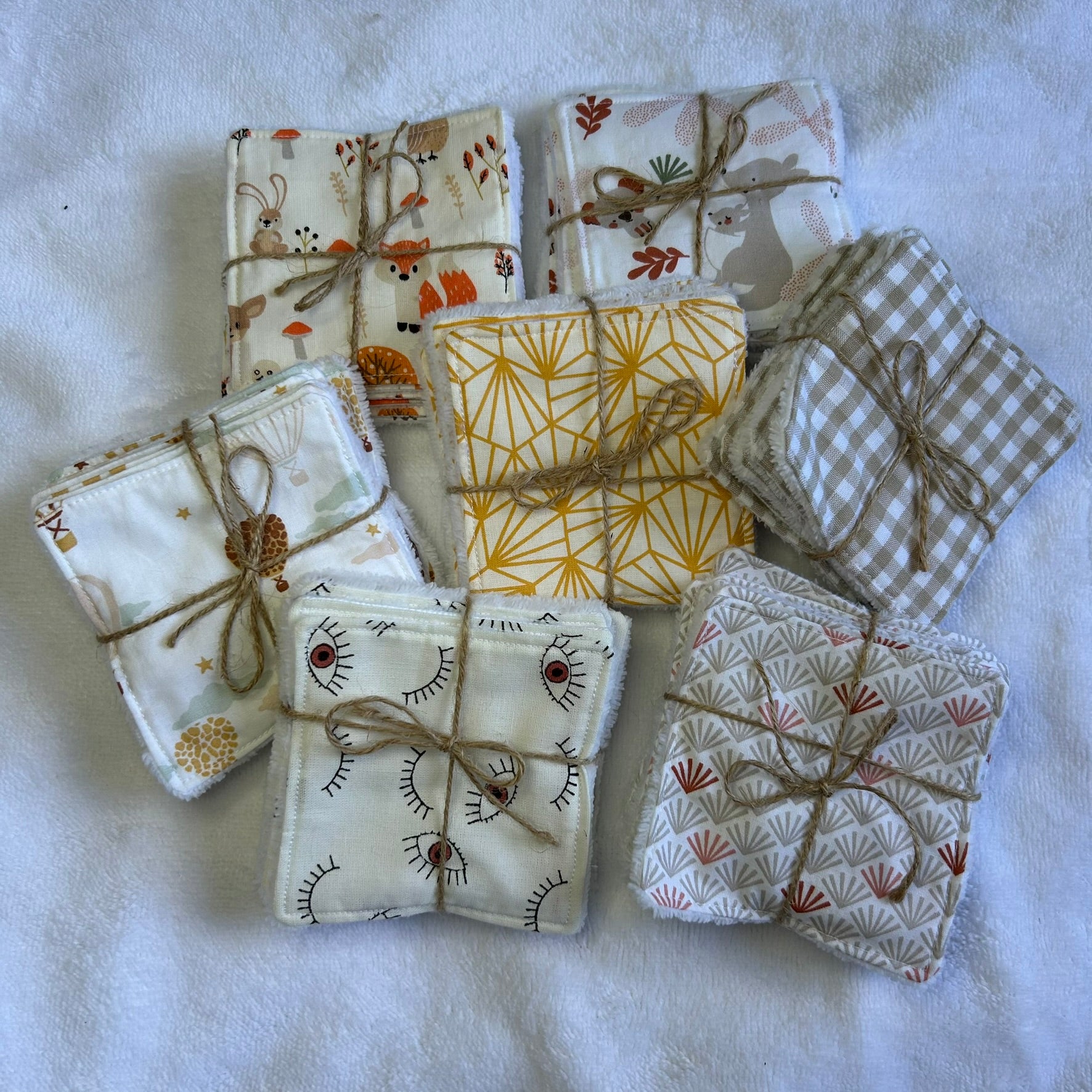 Semainier de lingettes lavables